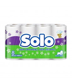 Solo Rulo Havlu 8'li 2 Katlı 3'lü Koli